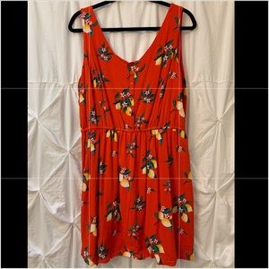 Lemon print summer dress